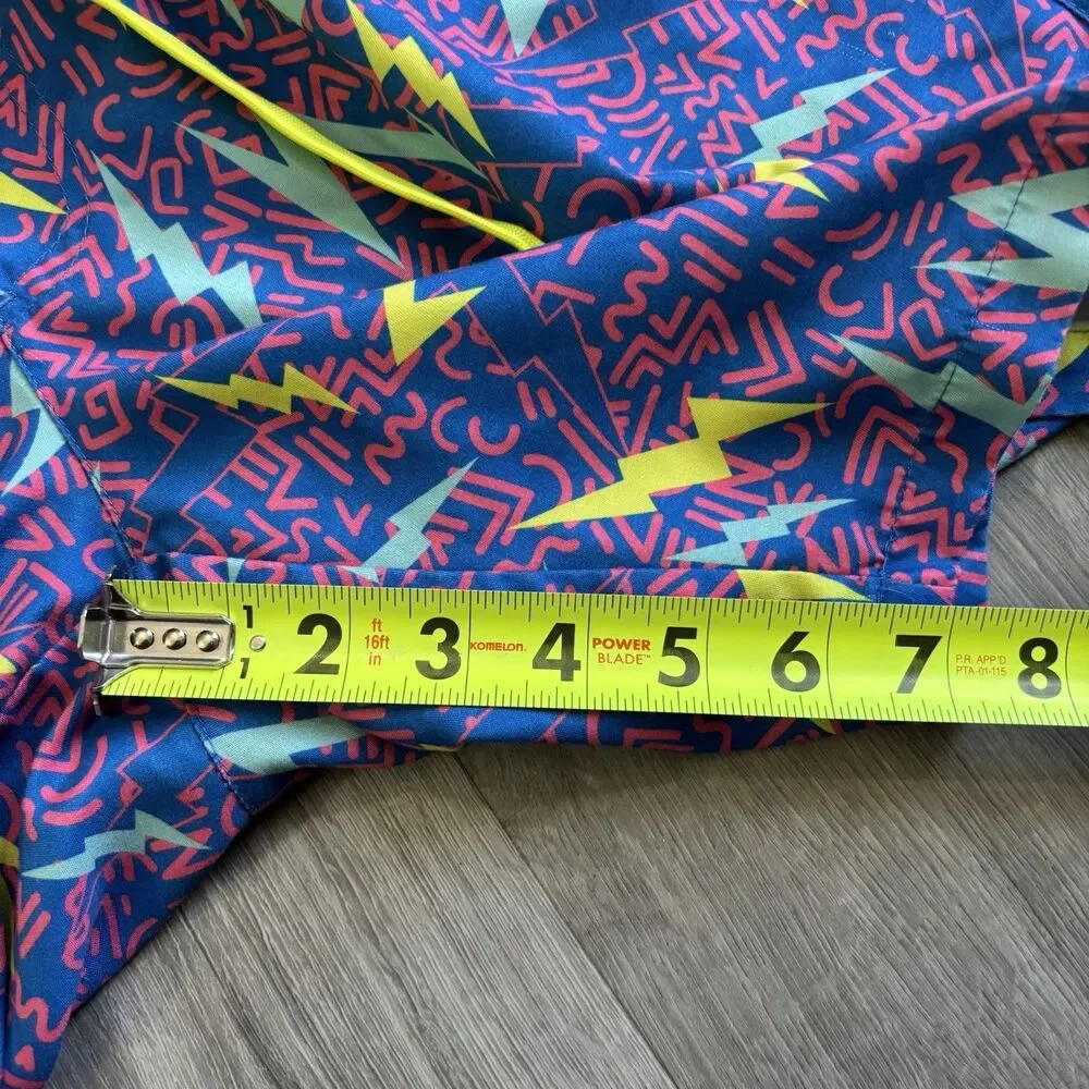 Tipsy Elves Swim Trunks Shorts Men's Size Medium Geometric Retro Swimming Beach